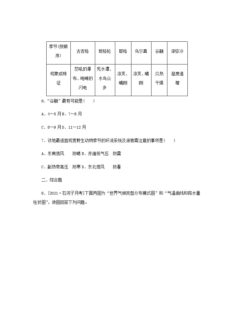 高考地理一轮复习专练15气压带和风带对气候的影响含解析03