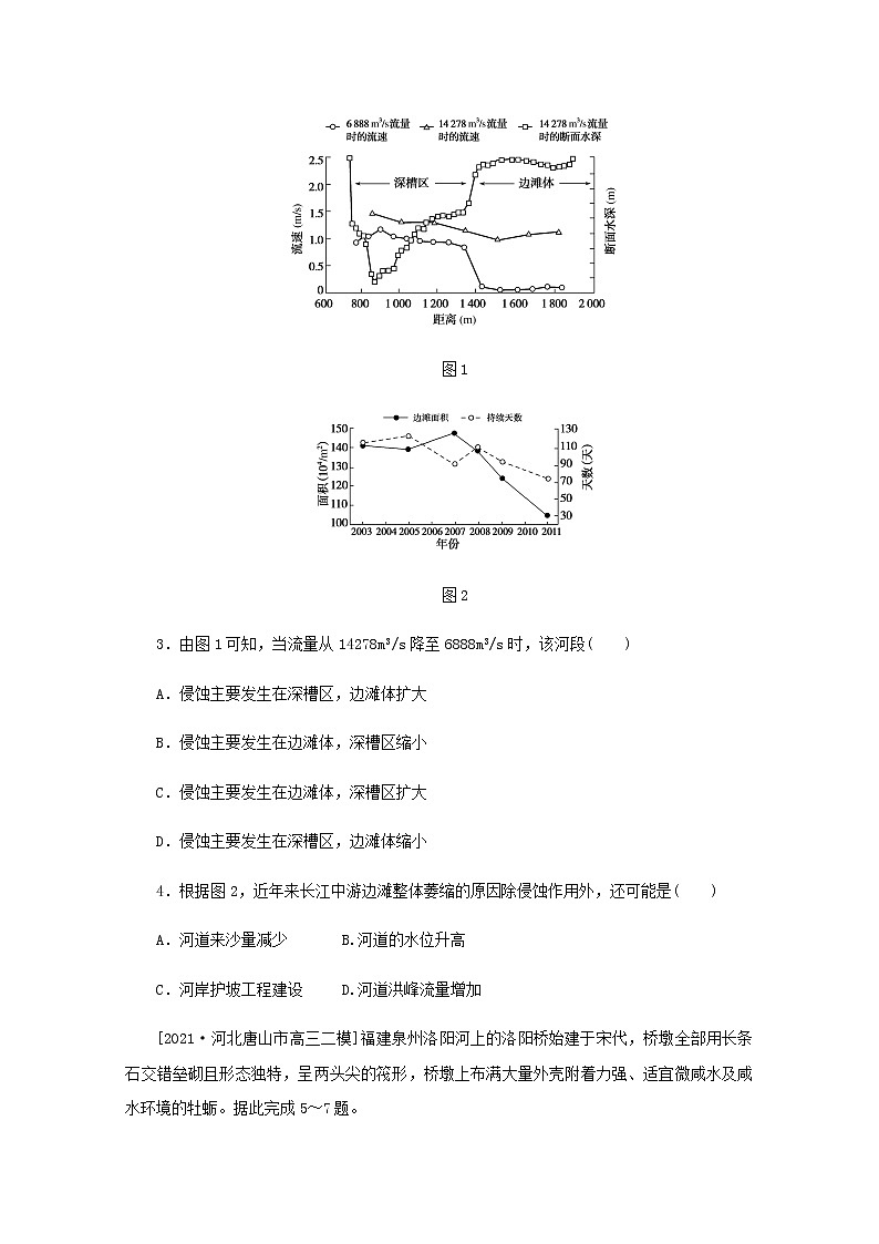 高考地理一轮复习专练24地表形态的塑造含解析02