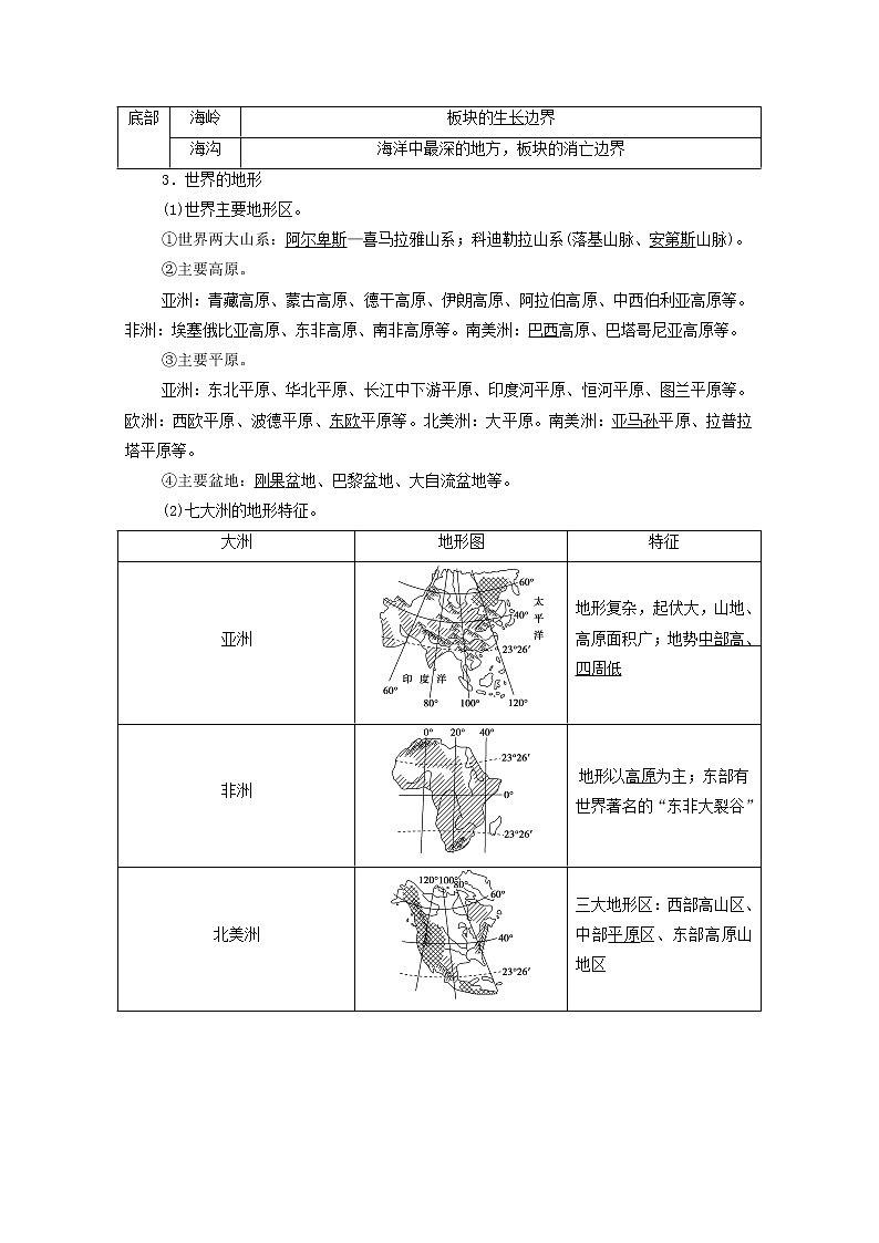 高考地理一轮复习第4部分区域地理第17章第1讲世界地理概况学案02