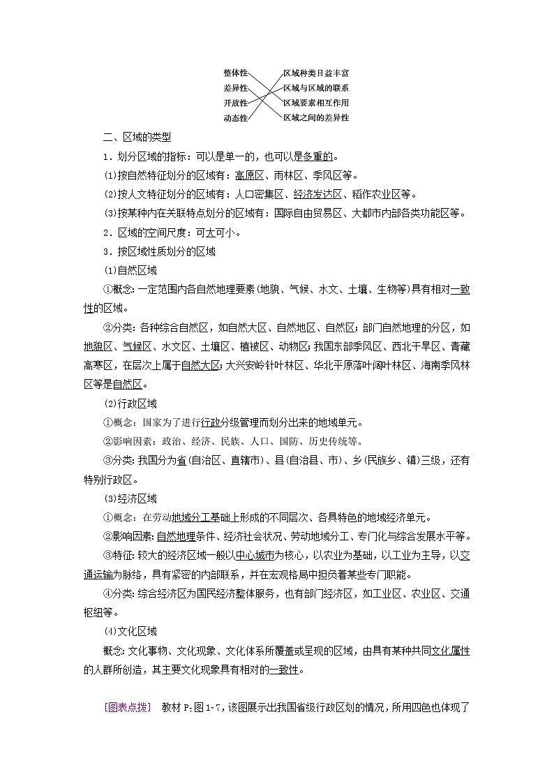高中地理第1章认识区域第1节区域及其类型学案湘教版02