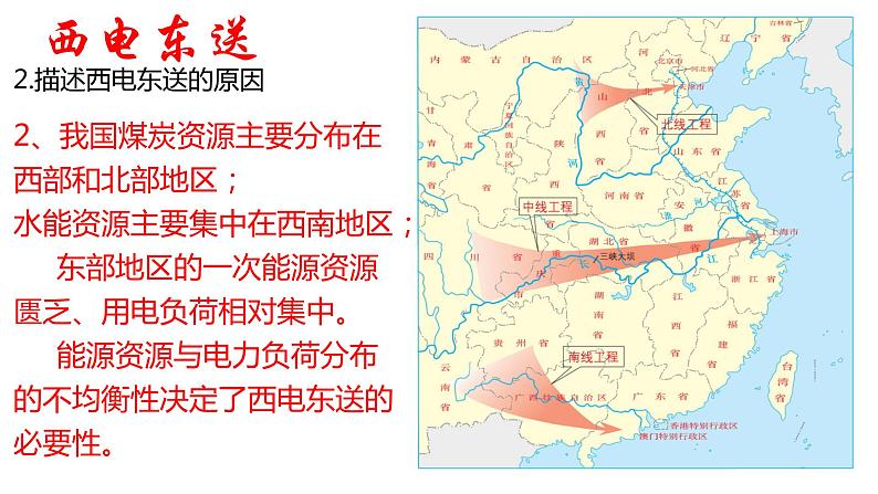 3.2 资源跨区域调配对区域发展的影响2 课件湘教版（2019）高中地理选择性必修二1605