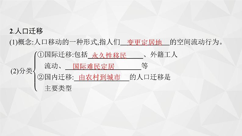 2022届高考地理湘教版一轮总复习  第六章　第二节　人口迁移  课件05