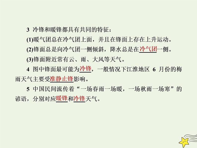 2021届高考地理一轮复习第三单元地球上的大气第8讲常见的天气系统课件新人教版05