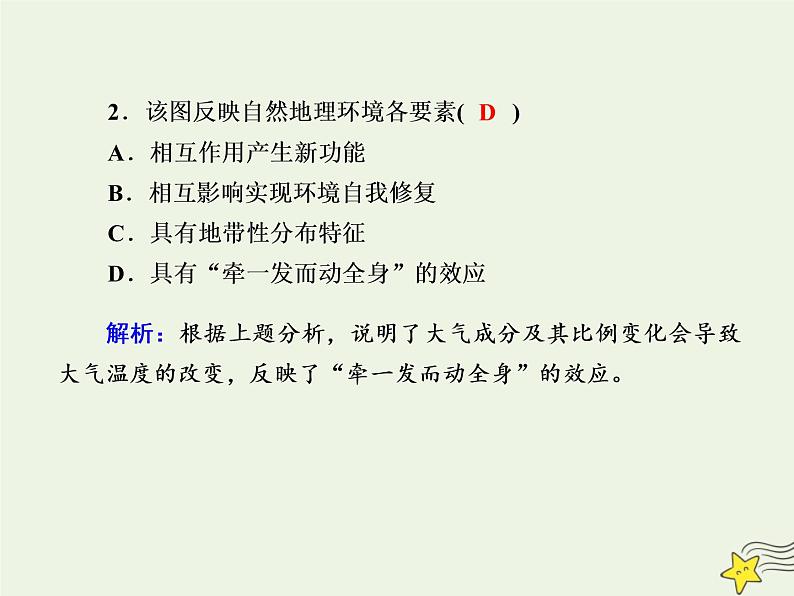 2021届高考地理一轮复习第六单元自然地理环境的整体性和差异性第13讲自然地理环境的整体性规范训练课件新人教版04