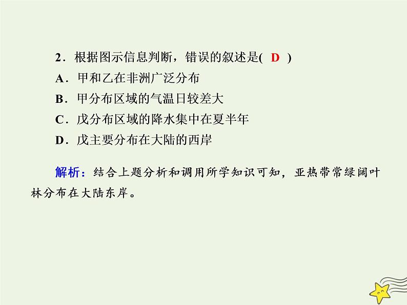 2021届高考地理一轮复习第六单元自然地理环境的整体性和差异性第14讲自然地理环境的差异性规范训练课件新人教版04