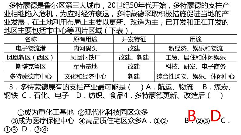 2.3资源枯竭地区的可持续发展—以德国鲁尔区为例(第一课时） 课件湘教版（2019）高中地理选择性必修二第6页