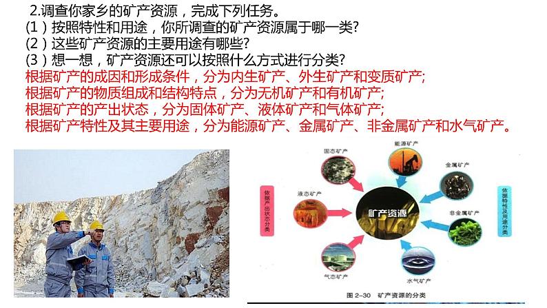 2.3矿产资源与国家安全（第一课时）2021-2022学年湘教版高二地理选择性必修三高效优质课件05