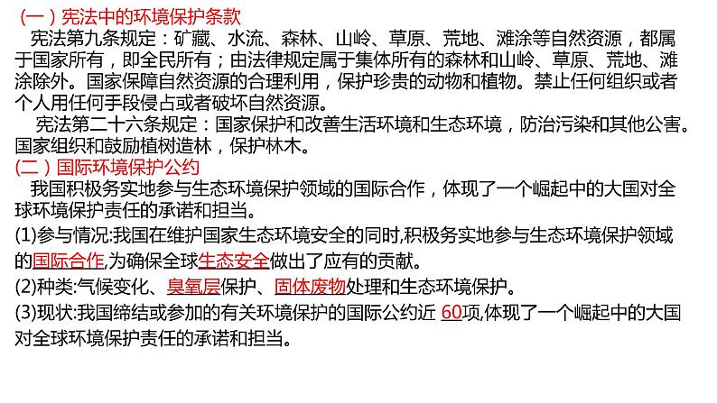 3.4环境保护政策、措施与国家安全（第二课时）2021-2022学年湘教版高二地理选择性必修三高效优质课件05