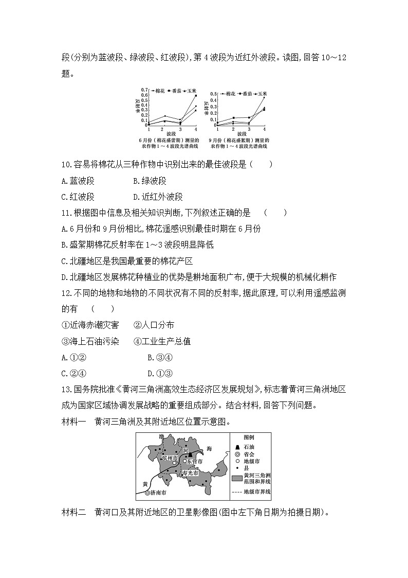 高中地理中图版必修三3.2遥感技术的应用习题03