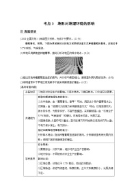 2022年高考地理二轮复习(新高考1) 专题4 考点3　地形对地理环境的影响学案