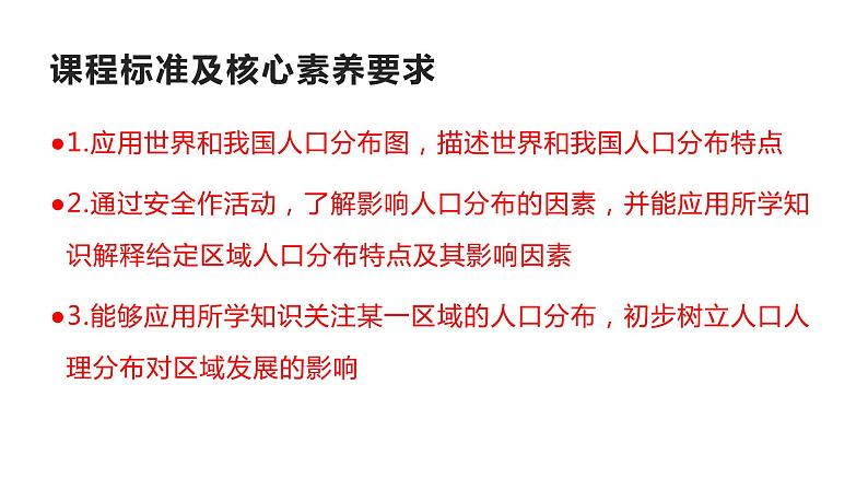 1.1 人口分布第2课时2022年高二地理下学期必修二（湘教版）课件02