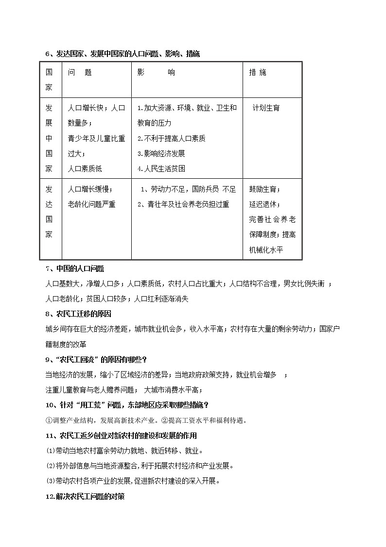 1.3 人口容量 导学案02