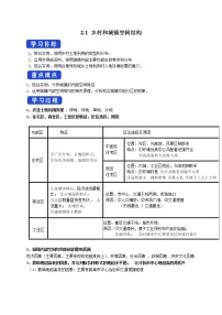 人教版 (2019)必修 第二册第一节 乡村和城镇空间结构优秀导学案