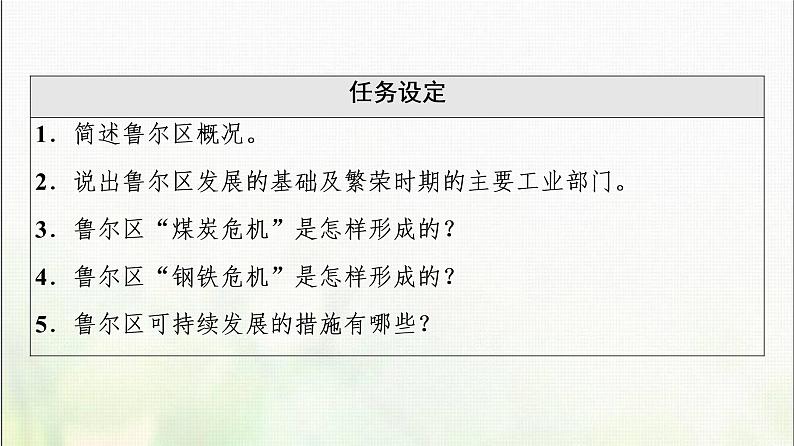 高中地理第2章区域发展第3节资源枯竭型地区的可持续发展__以德国鲁尔区为例课件湘教版第3页