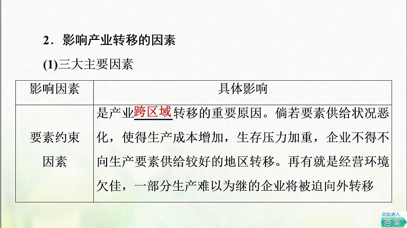 高中地理第3章区域合作第1节产业转移对区域发展的影响课件湘教版06