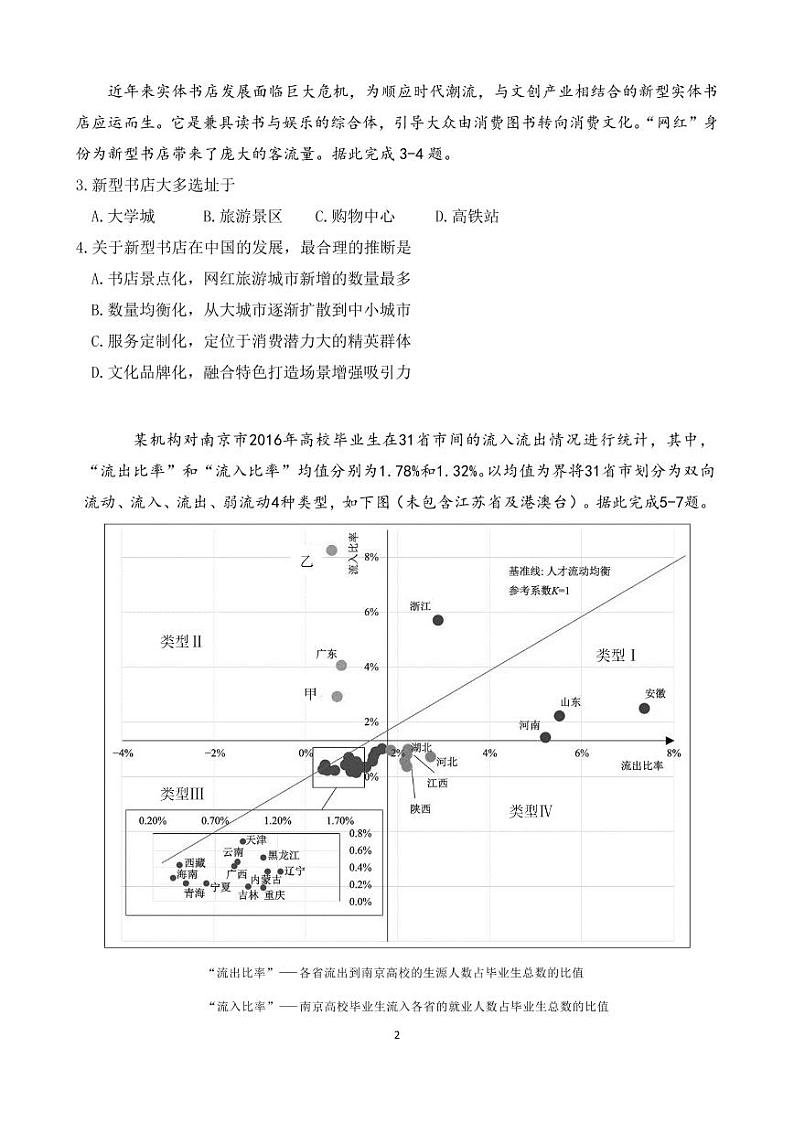 广东省华附、省实、广雅、深中2022届高三上学期期末四校联考试题地理PDF版含答案（可编辑）02
