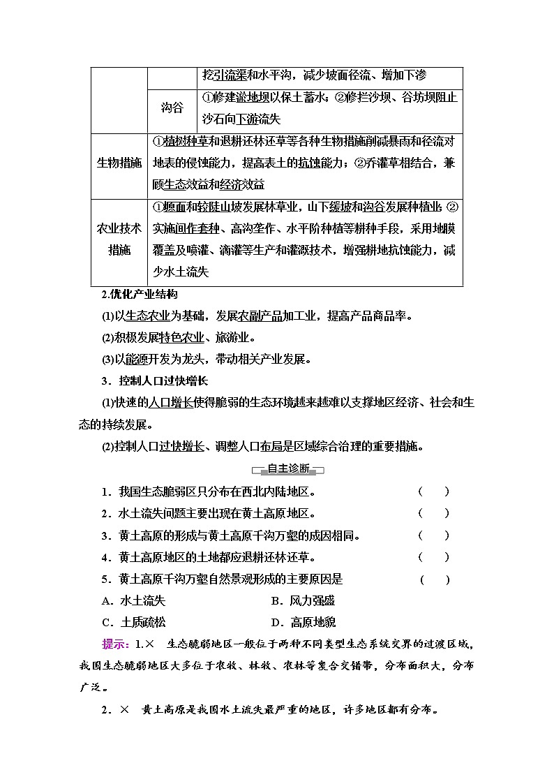 2020-2021学年新教材鲁教版地理选择性必修2教案：第2单元+第1节　生态脆弱地区的发展——以黄土高原地区为例+Word版含解析第3页