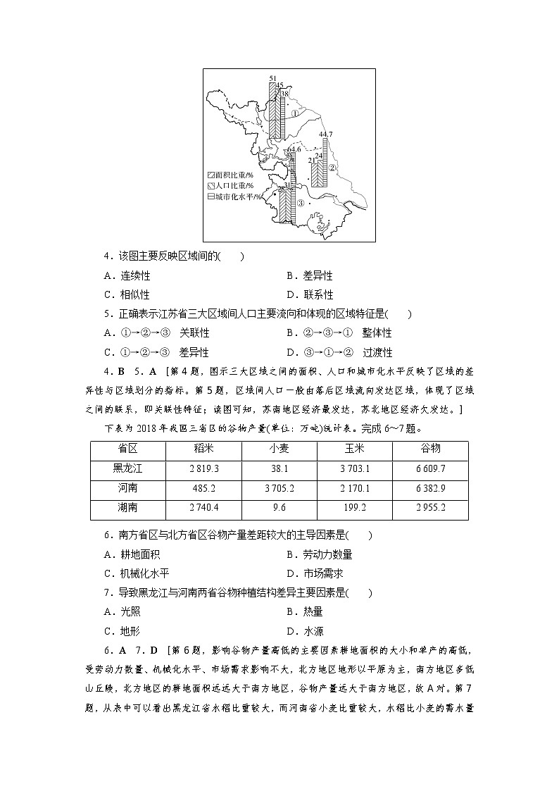 课时作业2 区域整体性和关联性-【优化指导】2020-2021学年新教材高中地理选择性必修2(人教版)第2页