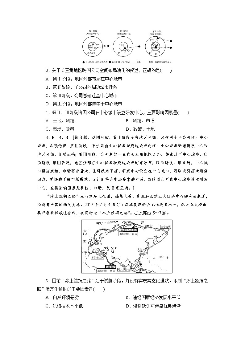 课时作业11 国际合作-【优化指导】2020-2021学年新教材高中地理选择性必修2(人教版)第2页