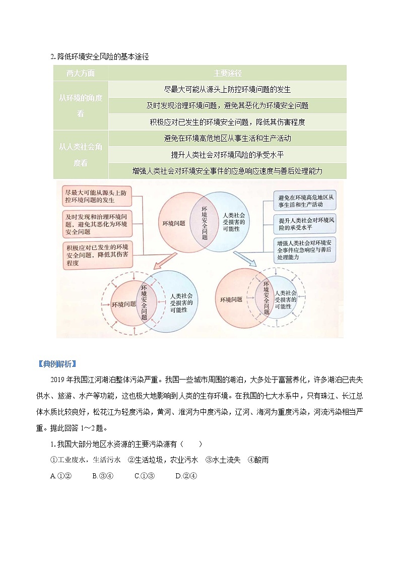 3.1　环境安全对国家安全的影响　学案　高中地理新人教版选择性必修3（2022年）第3页