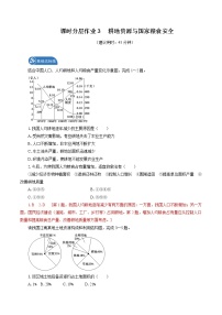 地理选择性必修3 资源、环境与国家安全第一节 耕地资源与国家粮食安全随堂练习题