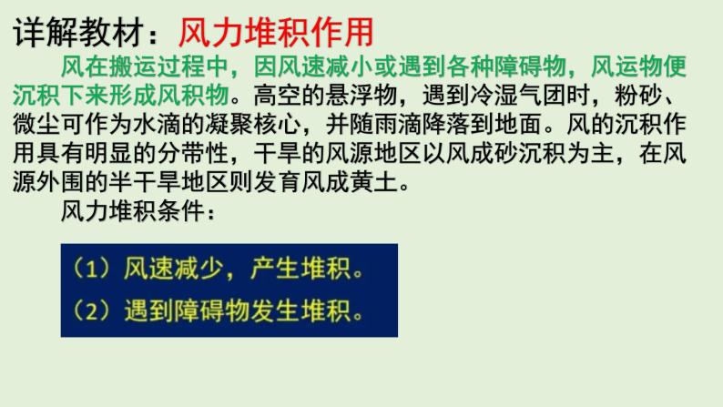 2.2 风成地貌 教材详解 课件-湘教版（2019）必修一地理（33张PPT）07