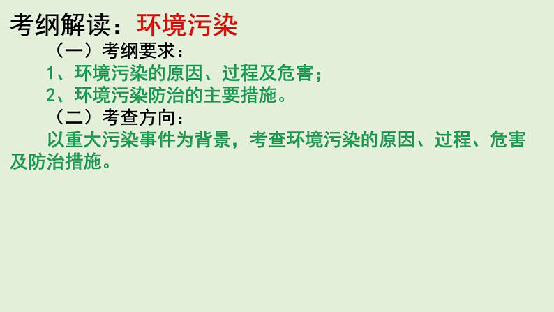 地理新高考时政热点剖析第二十四讲环境污染（共25张PPT）第2页