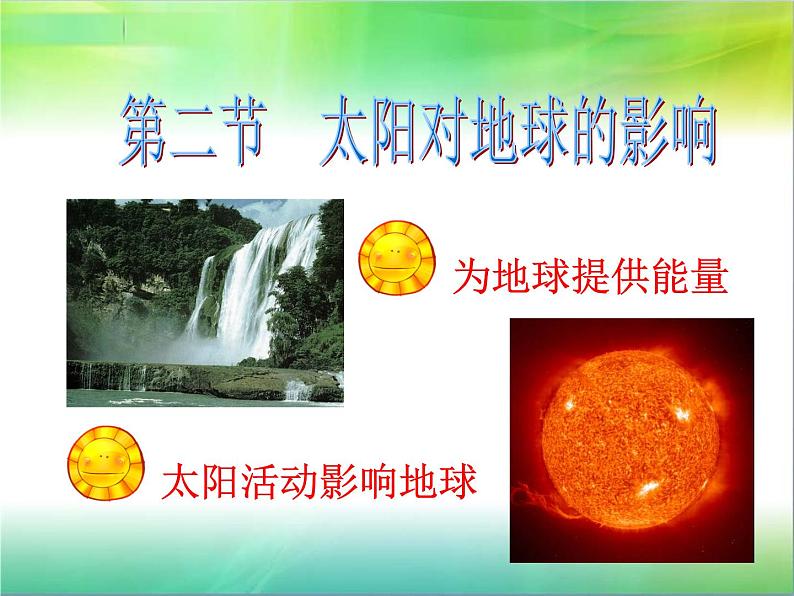 湘教版必修一第一章第二节  太阳对地球的影响课件PPT03