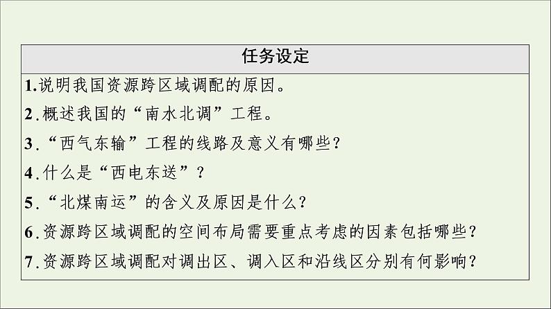 2021_2022学年新教材高中地理第3章区域合作第2节资源跨区域调配对区域发展的影响课件湘教版选择性必修2第3页