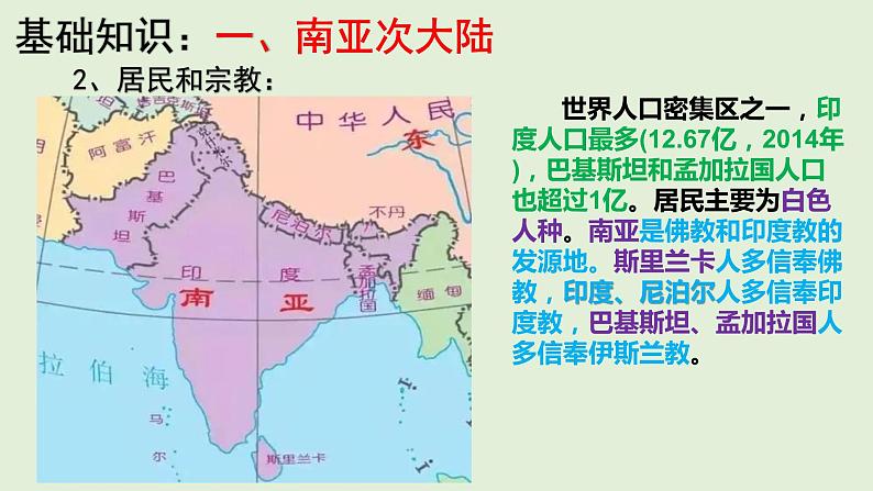 课件12 南亚和印度-2022年高考地理之区域地理总复习04