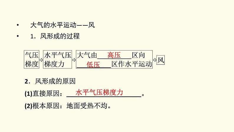 高中地理第2章地球上的大气第2节第2课时大气的水平运动__风课件+学案+作业新人教版必修第一册04