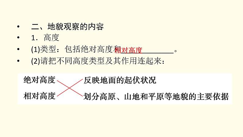 高中地理第4章地貌第2节地貌的观察课件+学案+作业新人教版必修第一册05