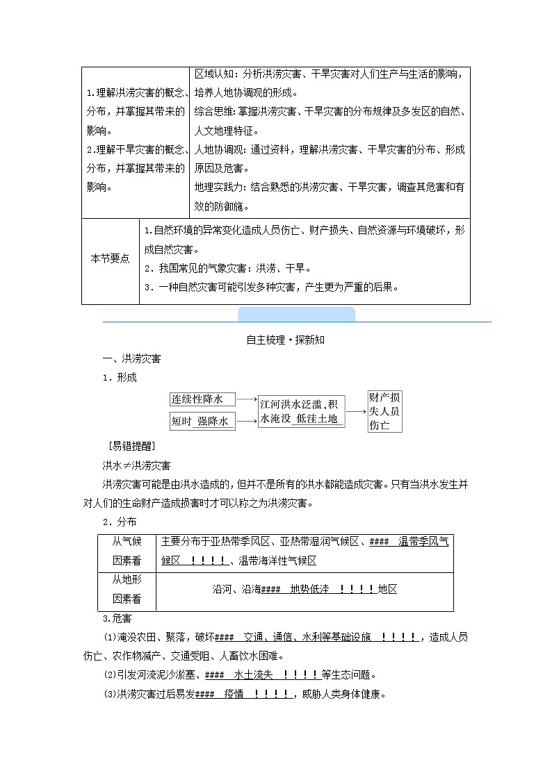 高中地理第6章自然灾害第1节第1课时洪涝灾害和干旱灾害课件+学案+作业新人教版必修第一册02