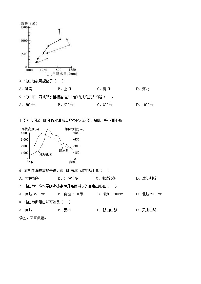 第五章 自然地理环境的整体性与差异性（能力提升）（原卷版）第2页