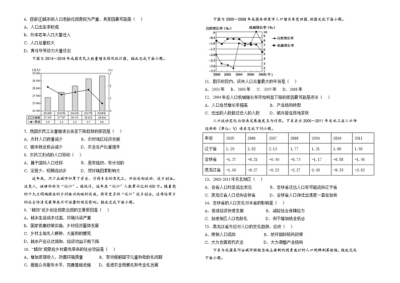 【原创】（新教材）2021-2022学年下学期高一第一次月考卷 地理（B卷）学生版第2页