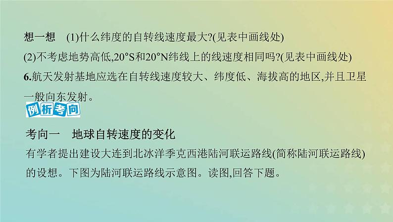 北京专用高考地理总复习第二单元宇宙中的地球第二讲地球的自转课件第8页