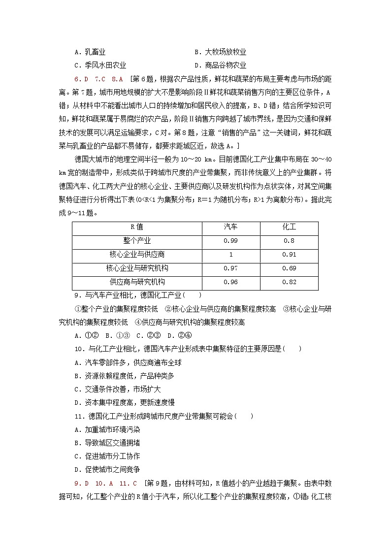 高中地理第三章产业区位选择章末测评含解析湘教版03