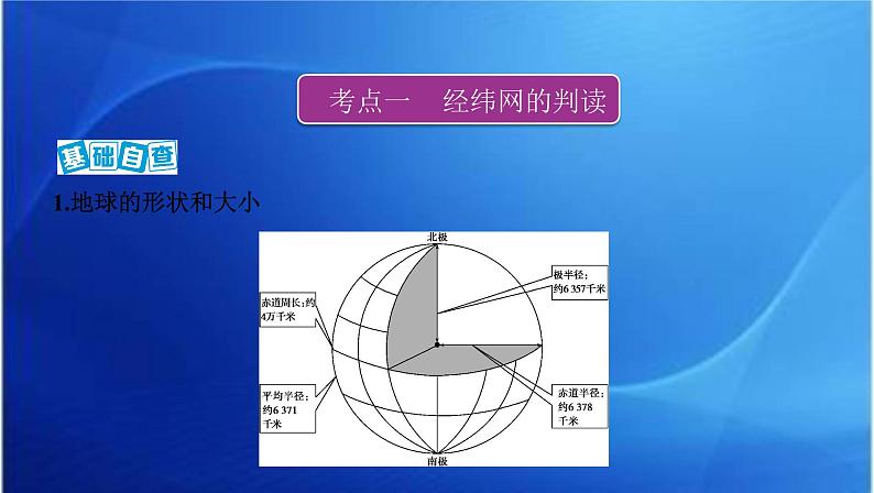 课标版高考地理总复习第一部分自然地理第一单元地球与地图第一讲地球仪与地图课件02