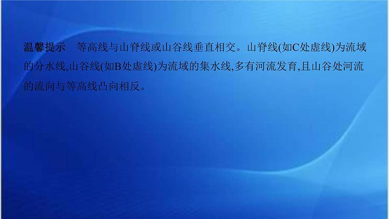 课标版高考地理总复习第一部分自然地理第一单元地球与地图第二讲等高线地形图课件第7页