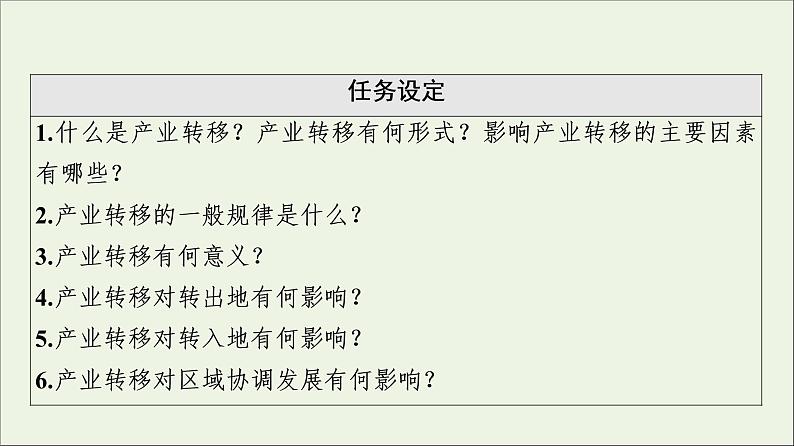 2021_2022学年新教材高中地理第3章区域合作第1节产业转移对区域发展的影响课件湘教版选择性必修203