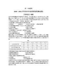 2021河南省天一大联考高三下学期阶段性测试（四）文科综合地理试题含答案