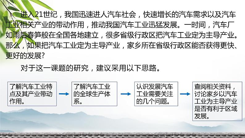 问题研究：汽车工业能否带动家乡的发展课件PPT03