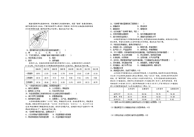 2022宜春上高二中高一下学期第六次月考试题（3月）地理含答案第3页