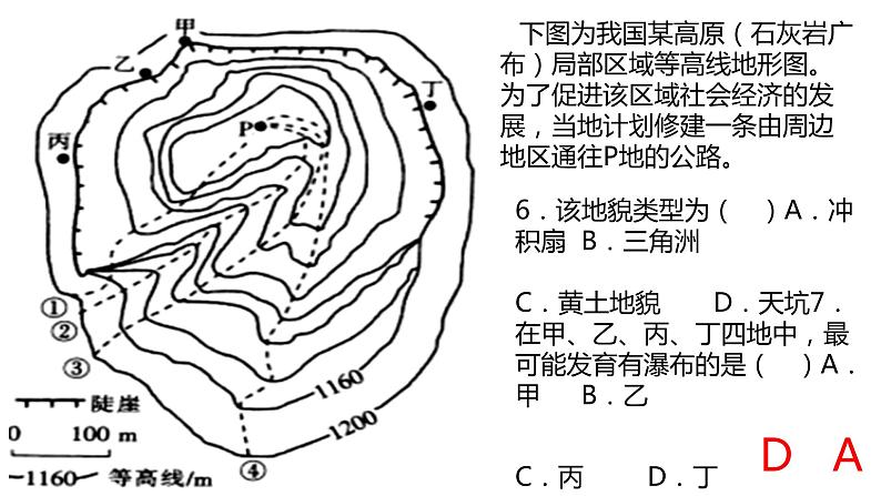 009等高线判读及应用2023届高三地理一轮总复习第一部分地球与地图第9课时课件PPT08