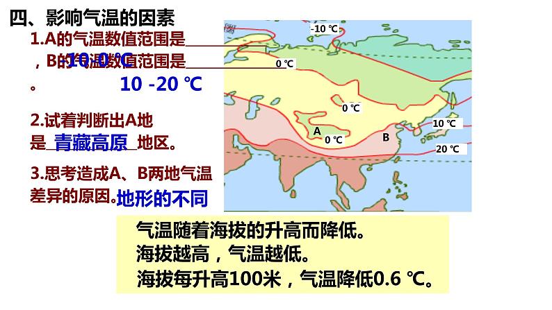 017气温的影响因素与等温线2023届高三地理一轮总复习第二部分世界地理之气候第2课时课件PPT第6页