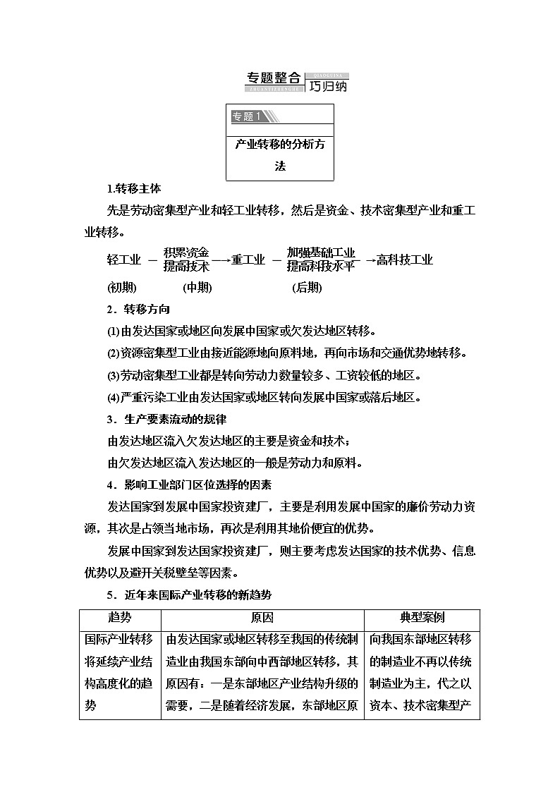 第3单元 单元小结与测评 学案-鲁教版（2019）选择性必修二高中地理02