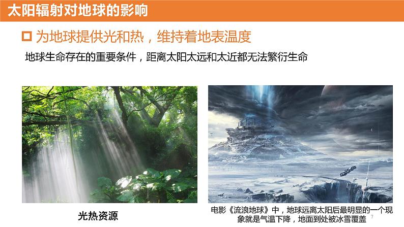 人教版2019高中地理必修一1.2 太阳对地球的影响 课件07