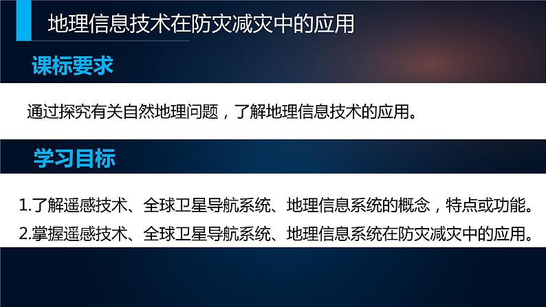 人教版2019高中地理必修一6.4地理信息技术在防灾减灾中的应用 课件第2页