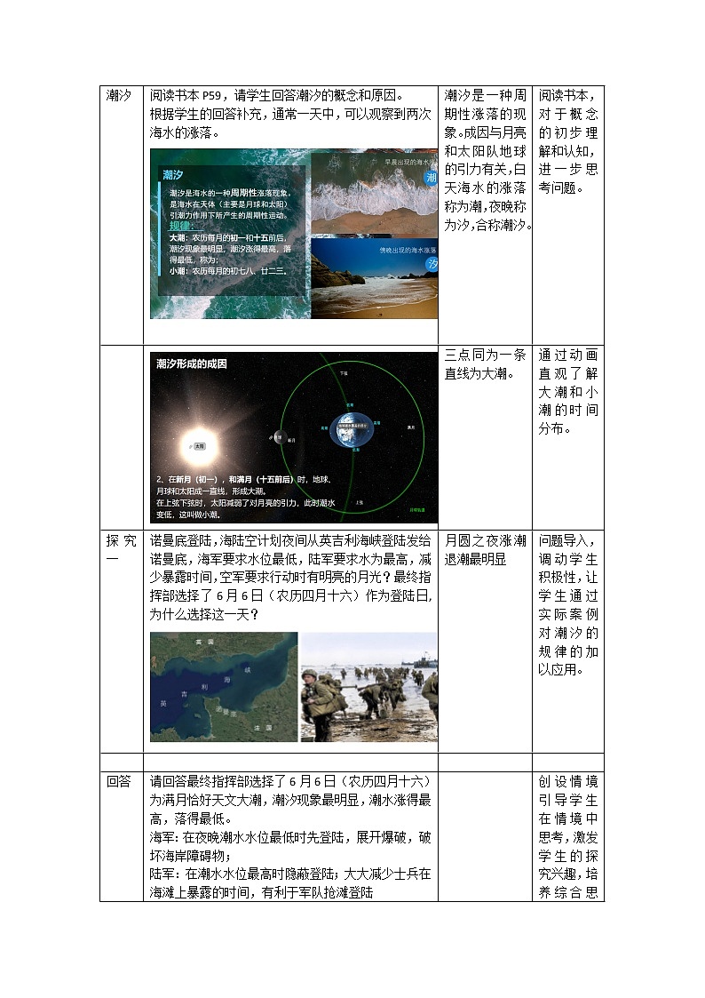 人教版2019高中地理必修一3.3 海水的运动 教学设计03