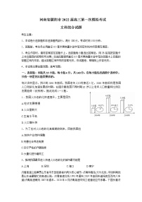 2022届河南省濮阳市高三下学期第一次模拟考试地理试题含解析